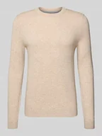 Swetry męskie - Sweter z dzianiny z prążkowanymi wykończeniami - miniaturka - grafika 1