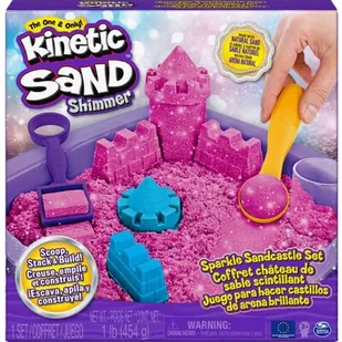 Kinetic Sand Sand Sparkle Sandcastle - Pink 6063520 - Zabawki kreatywne - miniaturka - grafika 1
