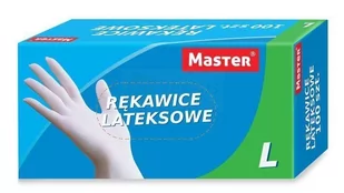 Rękawice lateksowe -100 sztuk / M - Rękawiczki jednorazowe - miniaturka - grafika 1