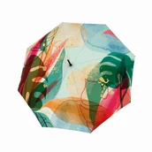 Parasole - Parasol damski Doppler Carbonsteel Long Automatic Design Oasis półautomatyczny długi - miniaturka - grafika 1