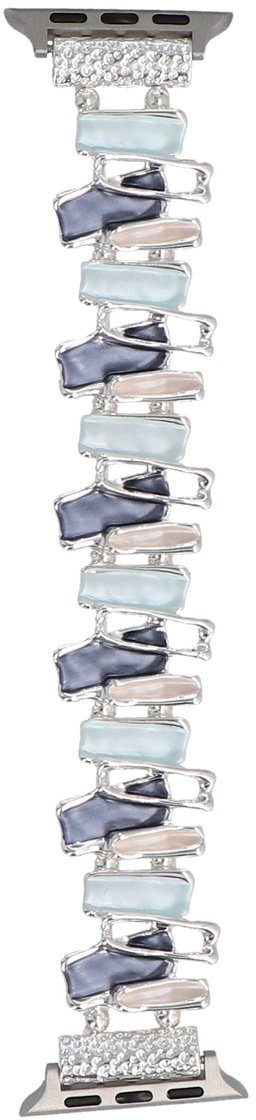 GlacierX bransoleta do smartwatcha Gleam Crystals Stretch Bracelet Ice Blue do Apple Watch 38/40/41mm Niebieska
