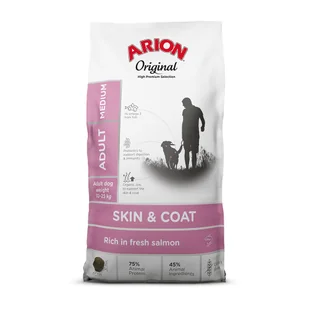ARION Original Skin & Coat Adult Salmon and Rice Medium Breed 2kg - Sucha karma dla psów - miniaturka - grafika 2