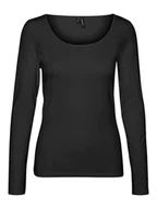 Koszulki i topy damskie - Vero Moda Koszulka w kolorze czarnym - miniaturka - grafika 1