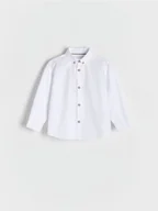 Bluzki dla niemowląt - Reserved - Bawełniana koszula regular fit - biały - miniaturka - grafika 1