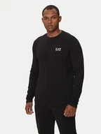Koszulki męskie - EA7 Emporio Armani Longsleeve 8NPT28 PJVQZ 1200 Czarny Regular Fit - miniaturka - grafika 1