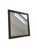 Lustra - Lustro kwadratowe z serii HIT Erama 40 x 40 cm w ramie brązowej 1szt. - miniaturka - grafika 1