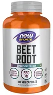 Witaminy i minerały dla sportowców - NOW Foods - Beet Root, Korzeń Buraka, 180 vkaps - miniaturka - grafika 1