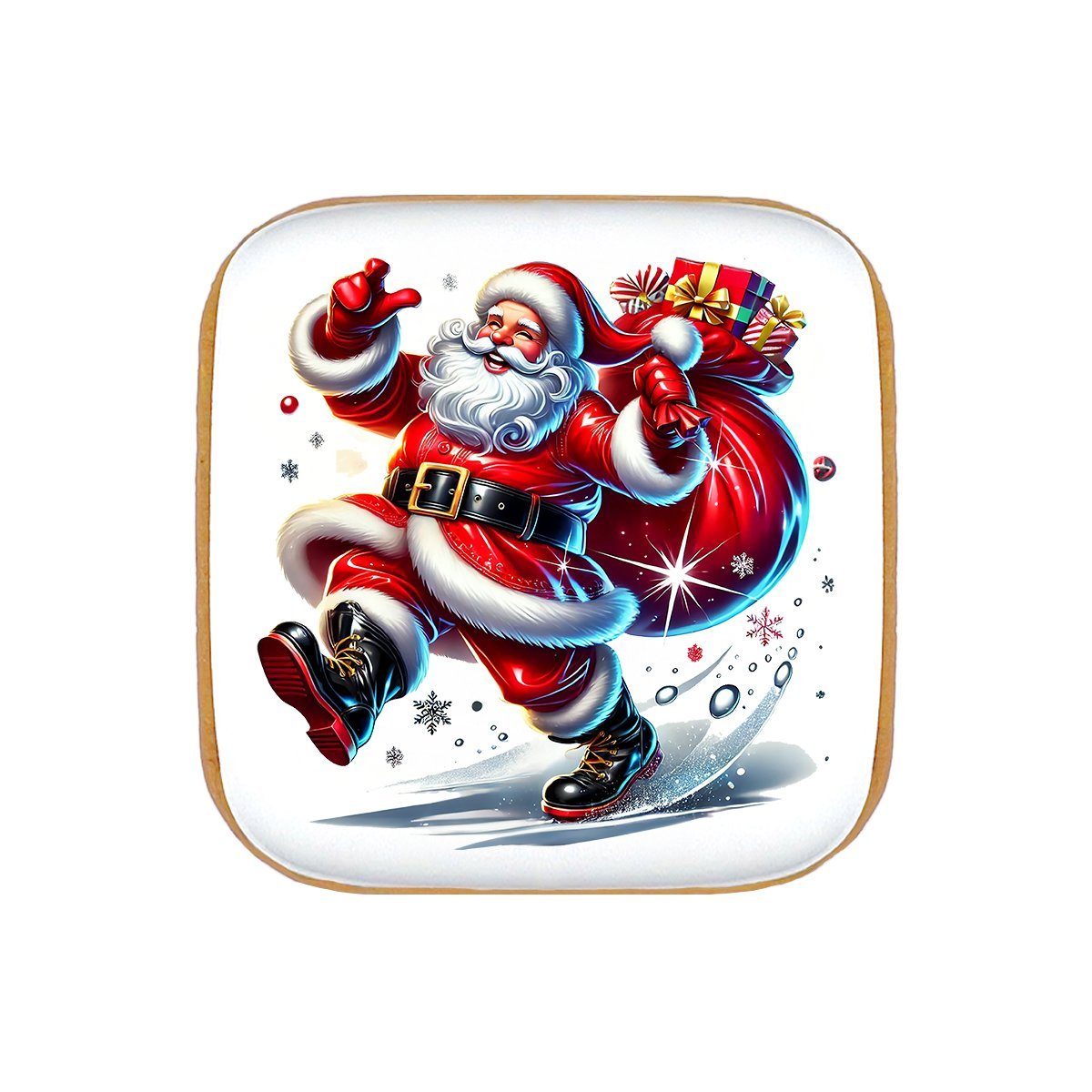Piernik na Boże Narodzenie – Święty Mikołaj z workiem prezentów (50g)