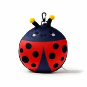 Akcesoria do fotelików - Pluszowa poduszka podróżna BIEDRONKA     z maseczką - miniaturka - grafika 1