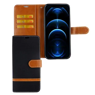 Etui na telefon komórkowy Apple iPhone 12 Mini Pokrowiec na kartę Czarny - Etui i futerały do telefonów - miniaturka - grafika 1