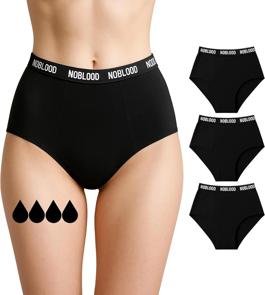 Majtki menstruacyjne bawełniane chłonne rozmiar M Aheli-Pack