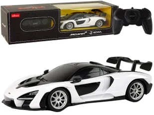 McLaren Senna R/C 1:18 biały - Leantoys - Samochody i pojazdy dla dzieci - miniaturka - grafika 1