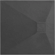 Brodziki prysznicowe - Rea Brodzik prysznicowy Magnum Black 90x90 - miniaturka - grafika 1