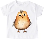 Koszulki dla dziewczynek - Koszulka dla dziecka z ptaszkiem zwierzątko12 - miniaturka - grafika 1