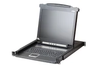 Akcesoria do serwerów - ATEN CL1000N konsola rackowa 48,3 cm (19") 1280 x 1024 px Metal, Plastik Czarny 1U CL1000N-ATA-DNG - miniaturka - grafika 1
