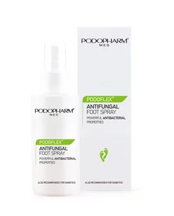 Podopharm PODOFLEX przeciwgrzybiczy spray do stóp 100 ml A9FE-1770B - Pielęgnacja stóp - miniaturka - grafika 1