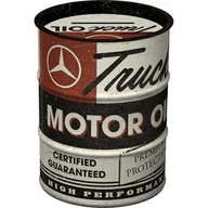 Skarbonki - Skarbonka MERCEDES DAIMLER TRUCK MOTOR OIL metalowa puszka - miniaturka - grafika 1