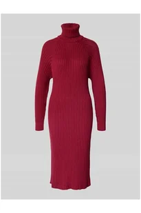 Sukienka z dzianiny z golfem model MAVI - YAS - Sukienki - miniaturka - grafika 1