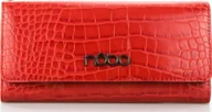 Portfele - Nobo Portfel Damski Nobo z Przywieszką Wężowy Czerwony - miniaturka - grafika 1