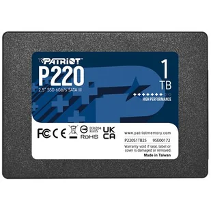 Patriot P220 1TB 2.5" SATA III (P220S1TB25) - Dyski SSD - miniaturka - grafika 1