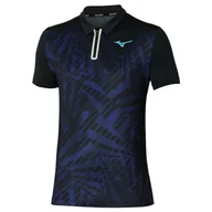 Koszulki sportowe męskie - Koszulka męska Mizuno  Mugen Shadow Polo Black  XL - miniaturka - grafika 1