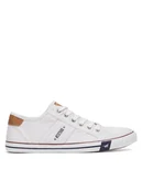 Trampki męskie - Mustang Trampki 4058-310 Biały - miniaturka - grafika 1