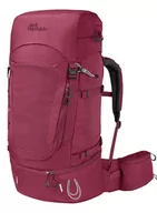 Plecaki - Plecak trekkingowy Jack Wolfskin Highland Trail 50+5 WOMEN - sangria red - miniaturka - grafika 1