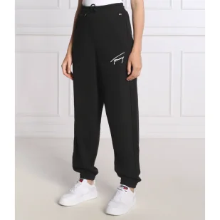 Tommy Jeans Spodnie dresowe | Loose fit - Dresy damskie - miniaturka - grafika 1