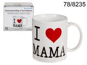 Kubki - Romantic Items Kubek do kawy/herbaty ""i Love Mama"", dzień matki (78/8235) - miniaturka - grafika 1