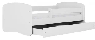 Białe łóżko dziecięce z materacem 70x140 T6-P10 - Łóżka dla dzieci i młodzieży - miniaturka - grafika 1