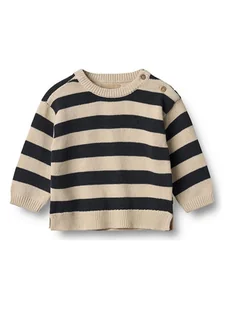 Wheat Sweter "Morgan" w kolorze beżowo-czarnym - Bluzy i sweterki niemowlęce - miniaturka - grafika 1
