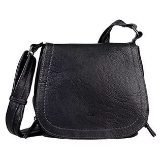 Torebki damskie - Gabor Damska torba Kara Flap Bag M no Zip, czarny - grafika 1