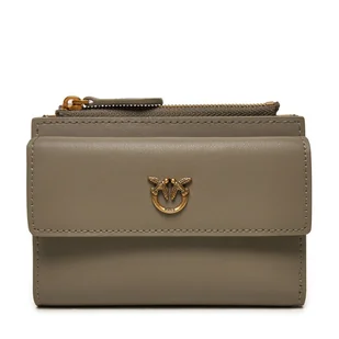 Duży Portfel Damski Pinko Compact Wallet . 103612 A0F1 Szary - Portfele - miniaturka - grafika 1
