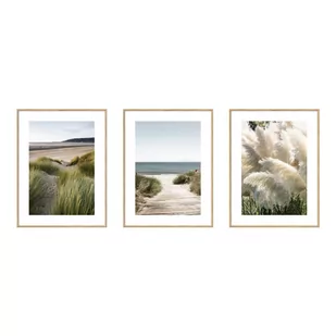 Obrazy zestaw 3 szt. 30x40 cm Beach - Plakaty - miniaturka - grafika 1