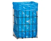 Wyposażenie miejsc publicznych - Druciany kosz na zużyte ręczniki papierowe, czarny - miniaturka - grafika 1