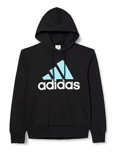 adidas Męska bluza z kapturem Essentials z logo, Czarny, M - Bluzy męskie - miniaturka - grafika 1