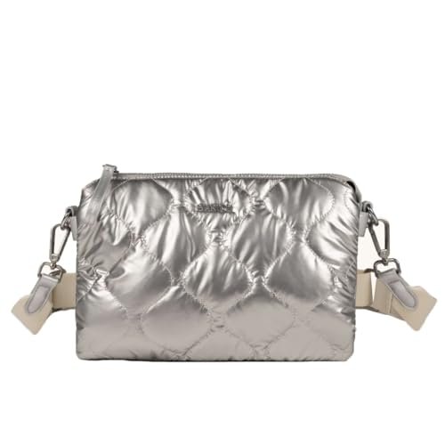 MUNICH Cover FW25 Crossbody C/Silver, Torebki i plecaki damskie, Srebrny