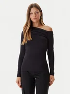 Bluzki damskie - Guess Bluzka W5BP08 K1492 Czarny Slim Fit - miniaturka - grafika 1