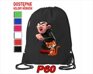 Torby szkolne - Worek Szkolny Na Wf Buty Sportowy Dla Dziecka Smerfy 5 Wzorów + Imię - miniaturka - grafika 1