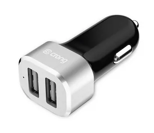 Crong Crong Power Car Charger 24W Ładowarka samochodowa 2xUSB 2.4A aluminium) 10_15042 - Ładowarki samochodowe - miniaturka - grafika 2