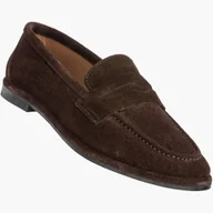 Mokasyny damskie - Półbuty Damskie Skórzane Buty Wsuwane Mokasyny Zamszowe Brązowe RAVINI 36 - miniaturka - grafika 1
