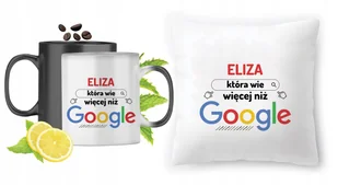 Dla Elizy Zestaw Kubek Magiczny + Poduszka Prezent z Nadrukiem ze Zdjęciem - Gadżety dla niej i dla niego - miniaturka - grafika 1
