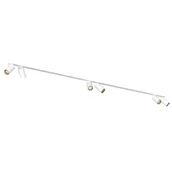 Lampy sufitowe - Nowodvorski Lampa 6 punktowa podtynkowa MONO SURFACE VI szer. 200cm GU10 biały złoty 7687 - miniaturka - grafika 1