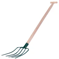 Łopaty i widły - Widły metalowe Varzi 5-zębne 132 cm, zielone - miniaturka - grafika 1