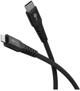 Kabel tekstylny Lightning USB-C z metalowymi złączami, 2 m - Długość kabla 2 m - Kable USB - miniaturka - grafika 1