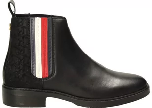 Tommy Hilfiger Sztyblety FW0FW04327 38 Sporty Monogram Flat Bootie - Botki damskie - miniaturka - grafika 1