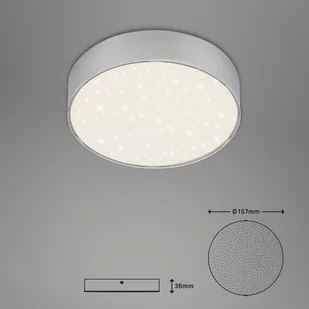 Lampa sufitowa LED Flame Star, Ø 15,7 cm srebrna - Lampy sufitowe - miniaturka - grafika 3