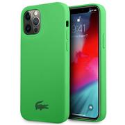 Etui i futerały do telefonów - Lacoste Etui do iPhone 12 / 12 Pro 6,1" zielony/green hardcase Silicone - miniaturka - grafika 1