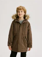 Kurtki i płaszcze dla chłopców - Reserved - Kurtka z kapturem - ciemnobrązowy - miniaturka - grafika 1