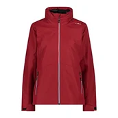 Kurtki damskie - CMP - Damska kurtka zapinana na zamek błyskawiczny z kapturem i odpinanym wnętrzem. Kurtka damska, czerwona, 38 - miniaturka - grafika 1